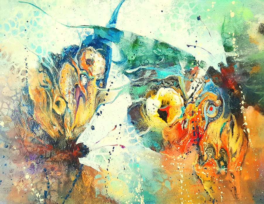  художник  Снежинская Жанна, картина Бабочки