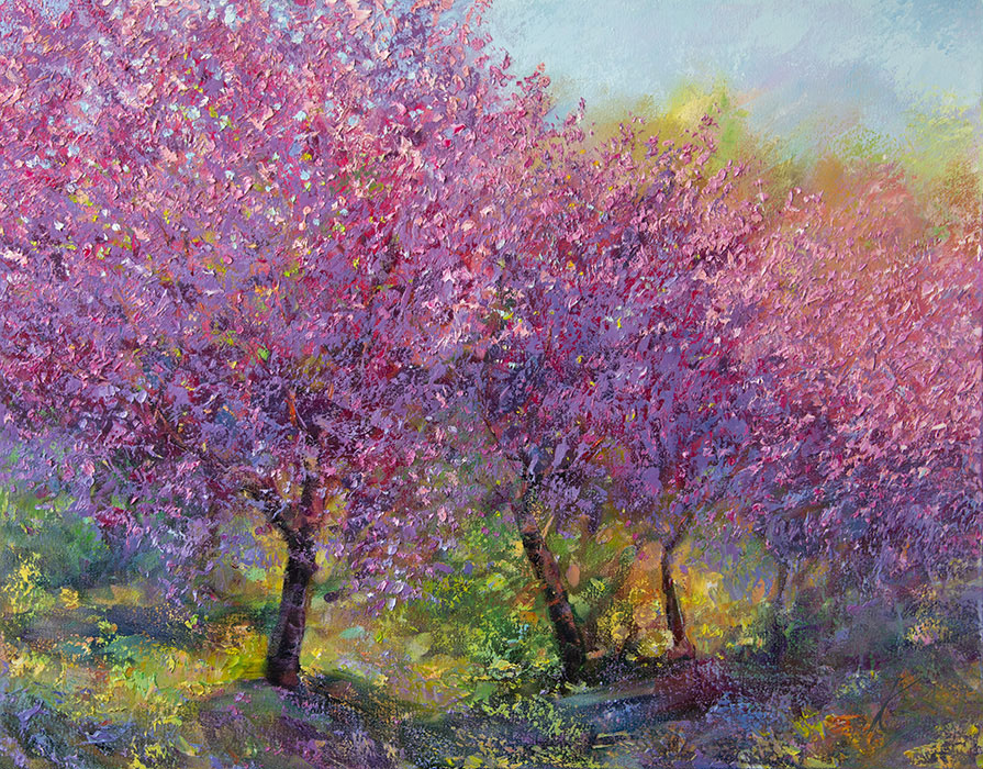  художник  Кравчук Влад, картина Цветущий сад