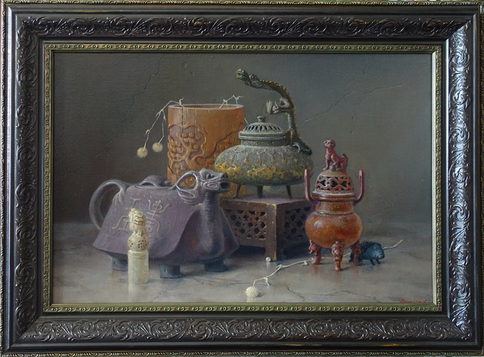  художник  Дмитриев Георгий, картина Натюрморт с жемчужиной