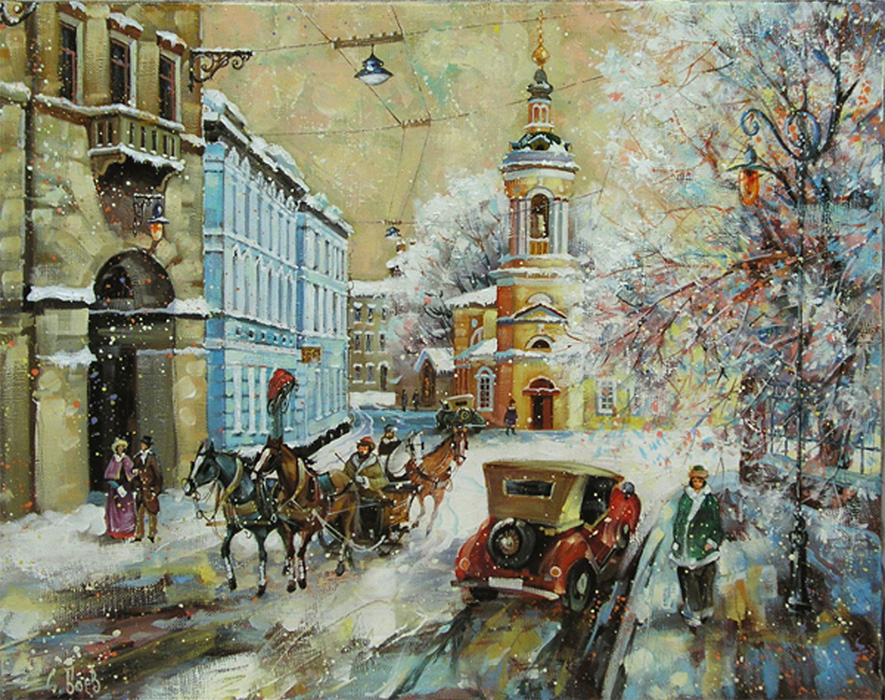  художник  Боев Сергей , картина Полянка