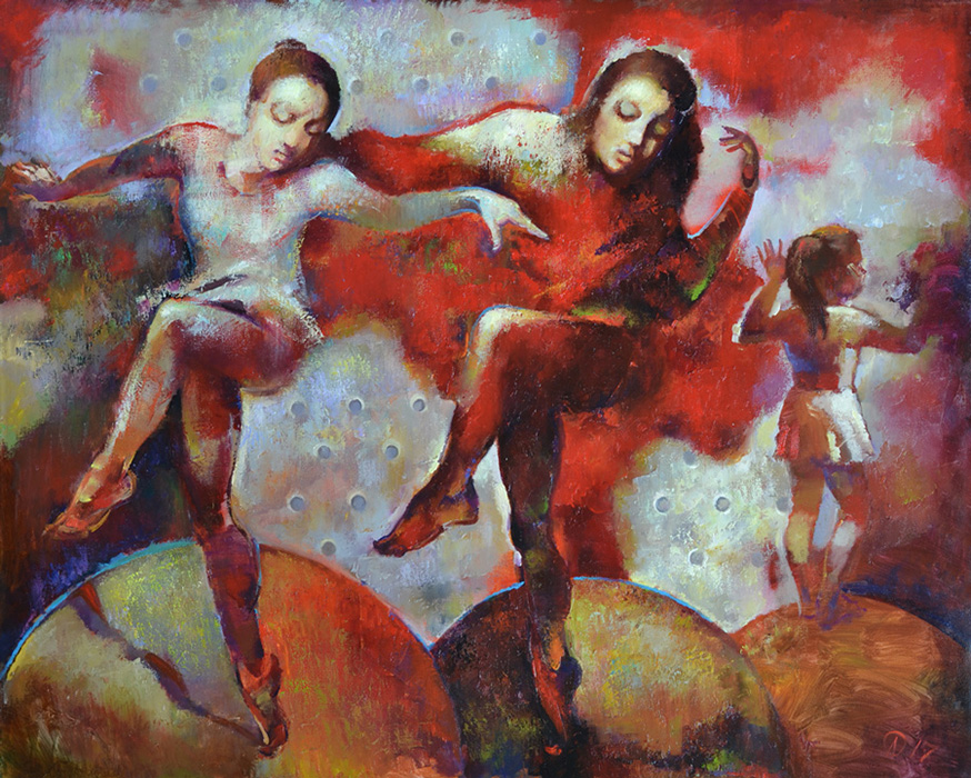  художник  Налетова Ольга, картина Красные танцовщицы
