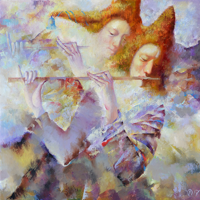  художник  Налетова Ольга, картина Маленькая соната для флейты