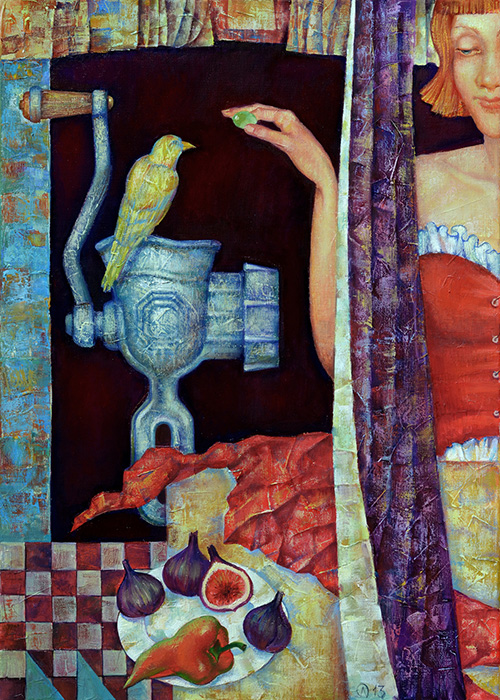  художник  Налетова Ольга, картина Маруся-вегетарианка