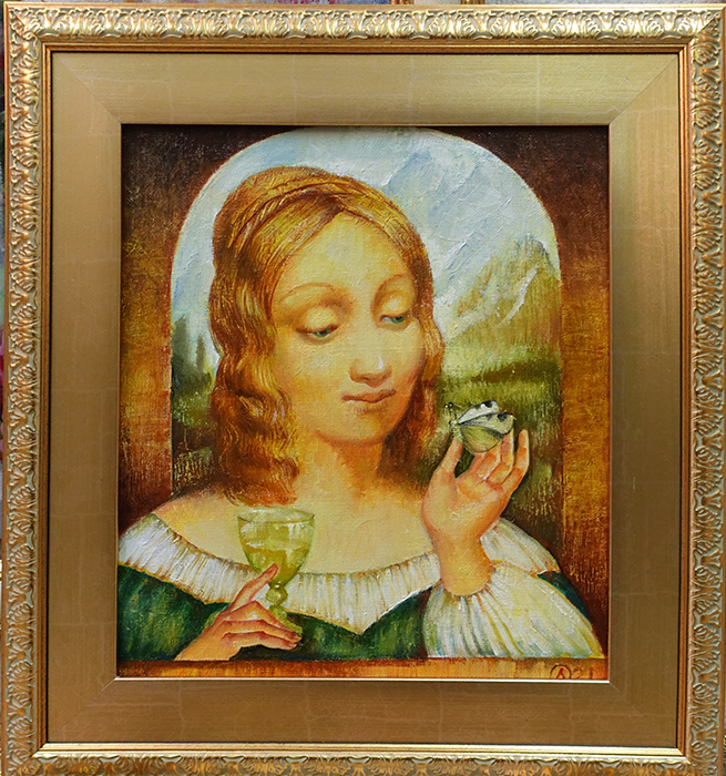  художник  Налетова Ольга, картина Девушка  с бабочкой