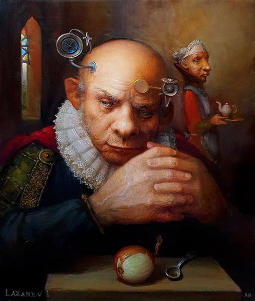  художник  Лазарев Игорь , картина Великий инквизитор эпохи стимпанк