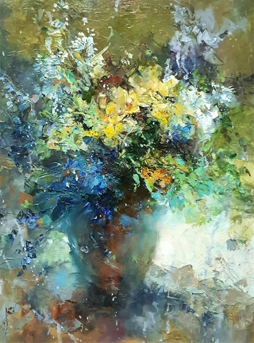  художник  Снежинская Жанна, картина Полевые цветы