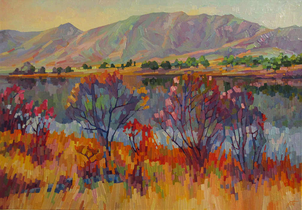  художник  Чижова Виктория, картина Осенние витражи  в долине Коктау