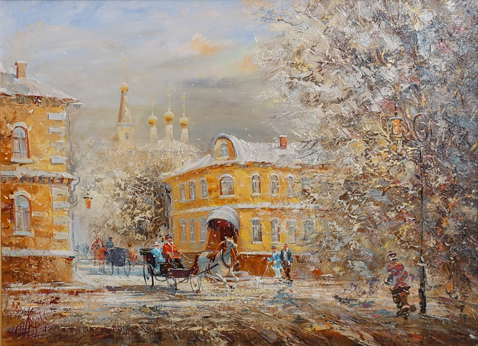  художник  Пеньковский Павел , картина Зимний день