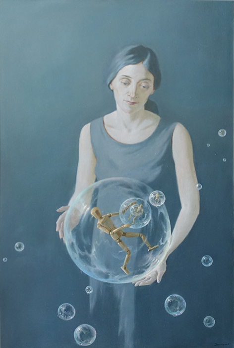  художник  Дмитриев Георгий, картина Рождение иллюзий в мыльных пузырях