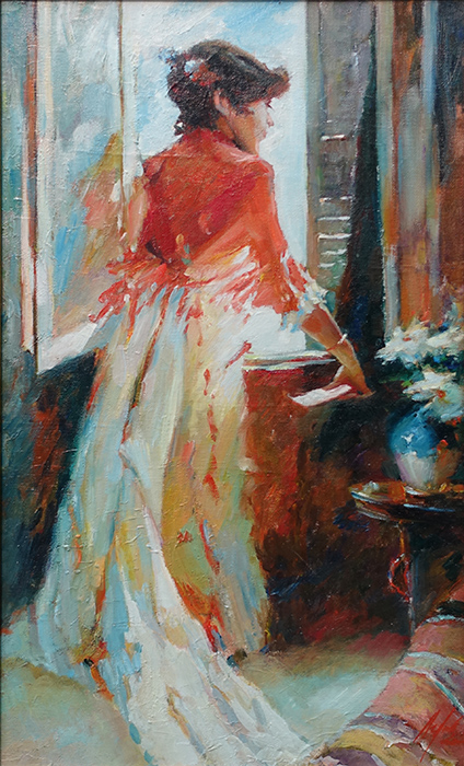  художник  Лихоманов Юрий, картина Испанская женщина