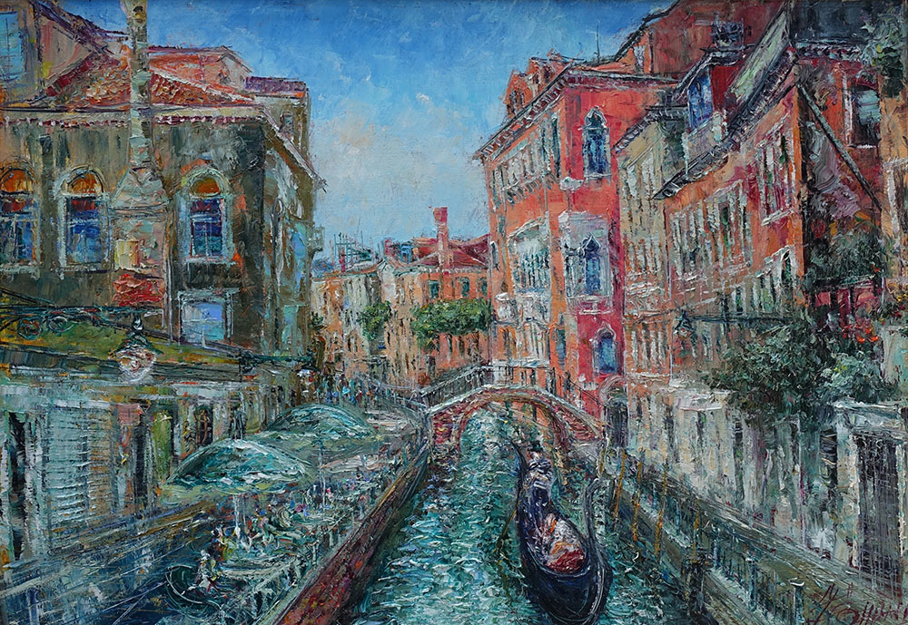  художник  Еникеев Юнис, картина Венеция