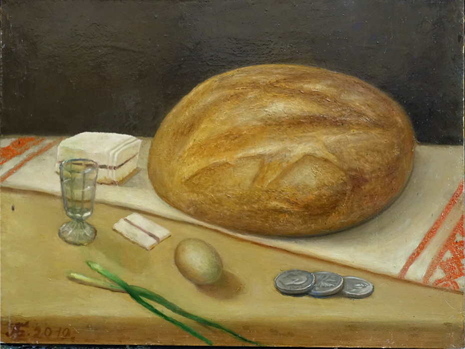  художник  Барвенко Алексей, картина Натюрморт с хлебом