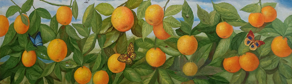  художник  Барвенко Алексей, картина Апельсиновый сад