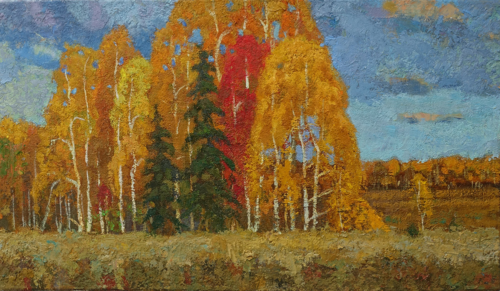  художник  Шубников Павел, картина Осень