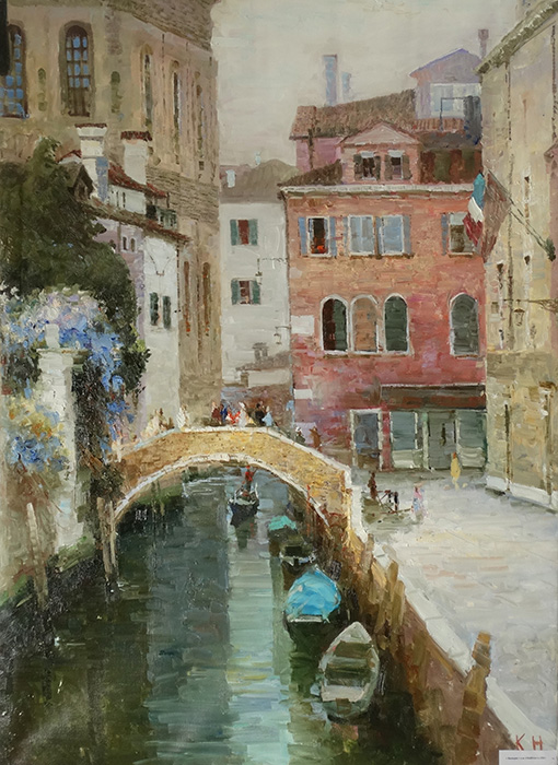  художник  Комаров Николай, картина Венеция