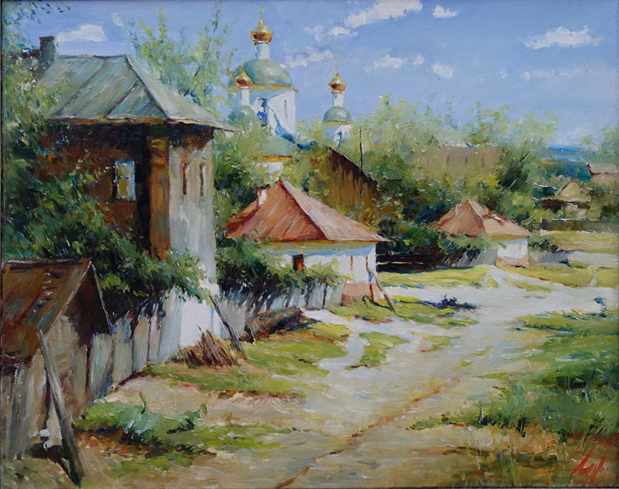  художник  Лихоманов Юрий, картина Углич. Богоявленский монастырь