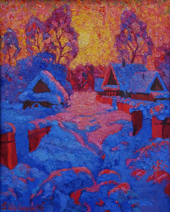  художник  Шубников Павел, картина Закатные краски