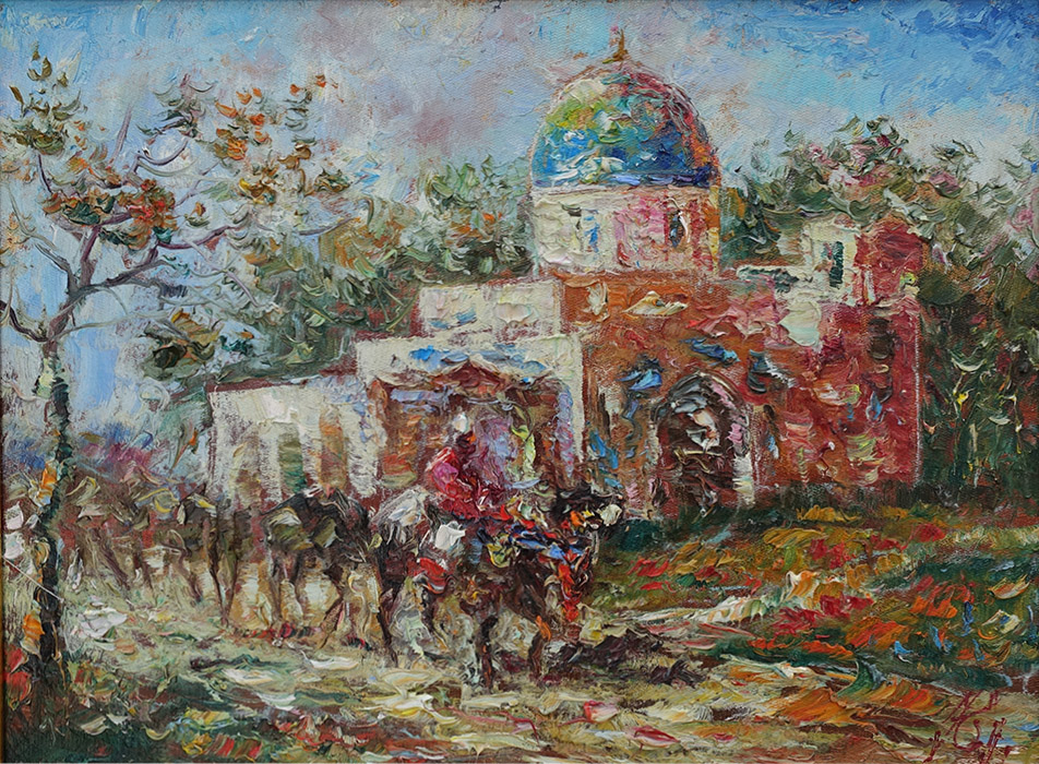  художник  Еникеев Юнис, картина Бухара