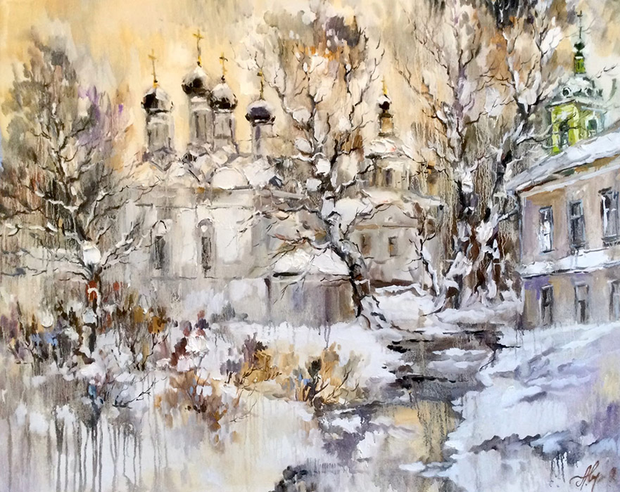  художник  Чарина Анна, картина Черниговский переулок
