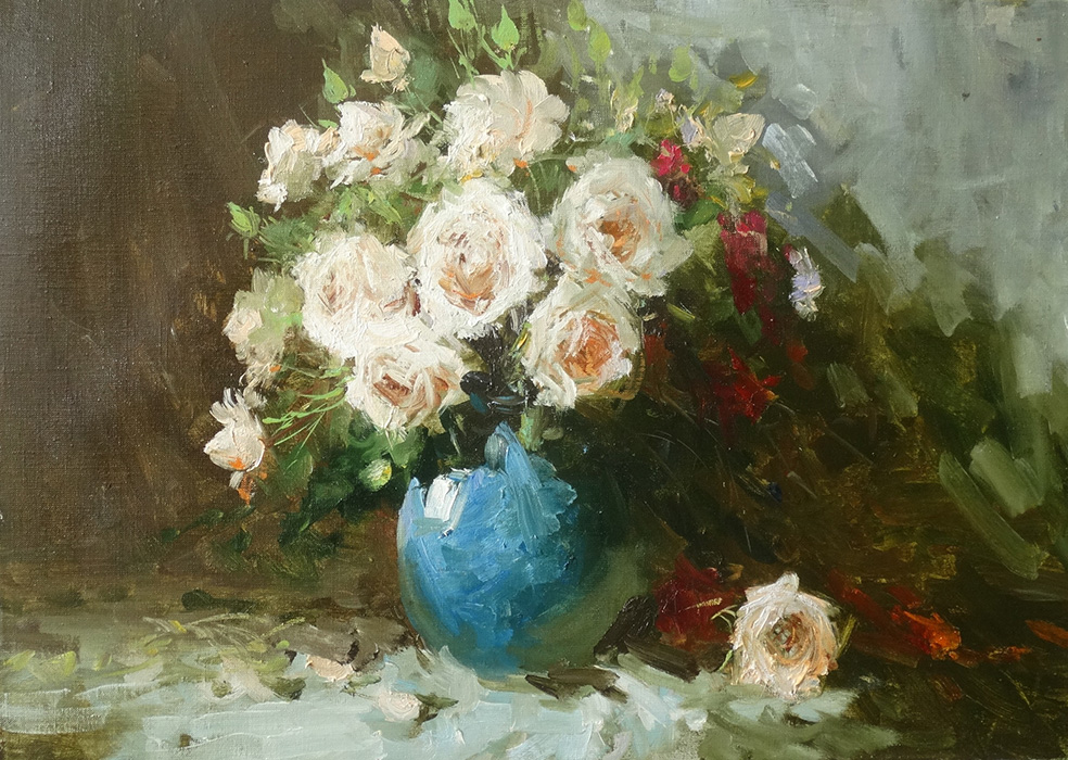  художник  Комаров Николай, картина Розы