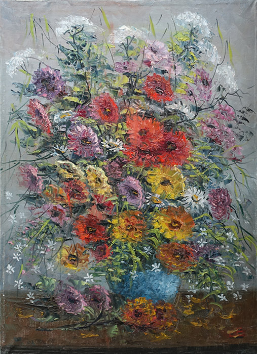  художник  Синев Евгений, картина Полевые цветы