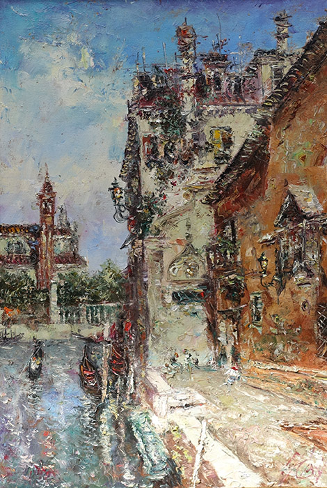  художник  Еникеев Юнис, картина Венеция