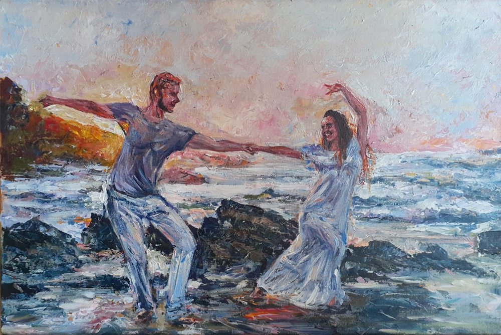  художник  Еникеев Юнис, картина Танец