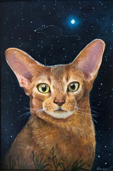  художник  Щербатых Олег , картина Портрет моего кота