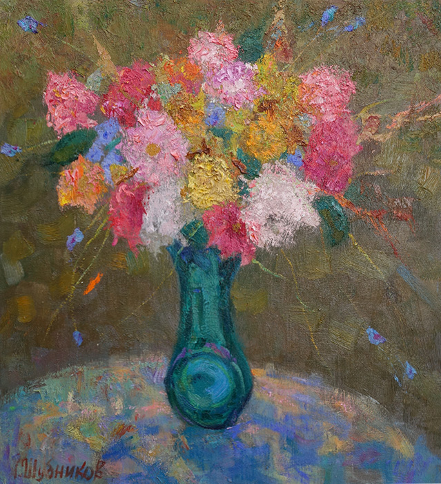  художник  Шубников Павел, картина Цветы
