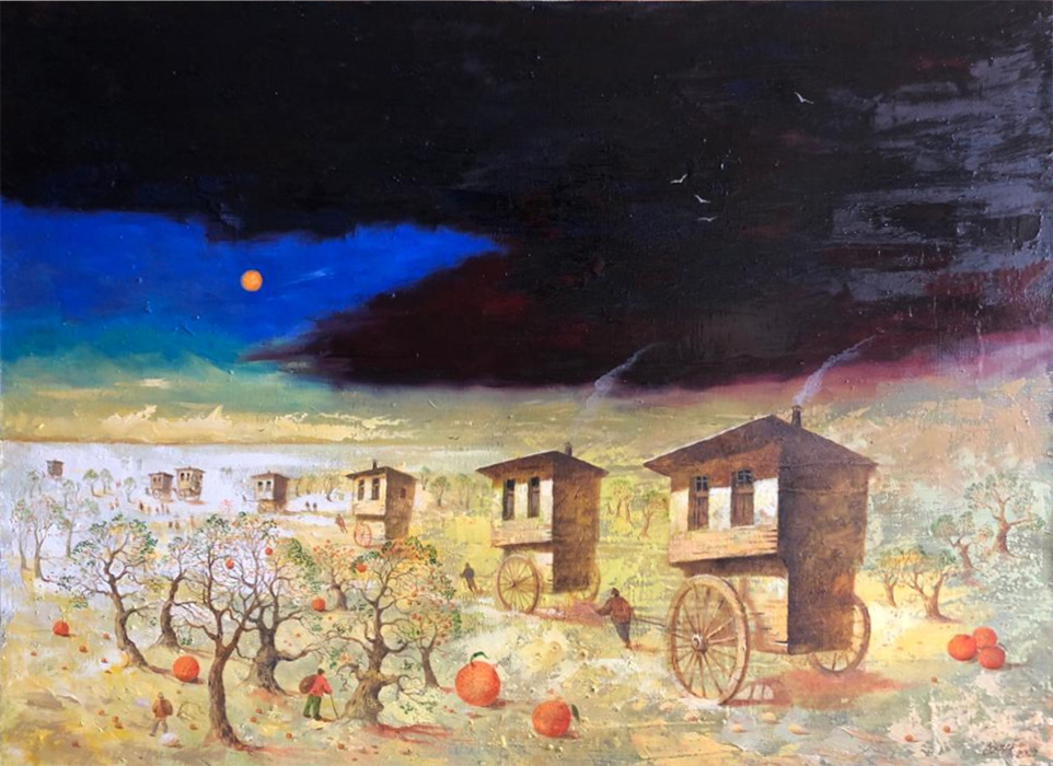 художник  Щербатых Олег , картина Миграция апельсиновой долины