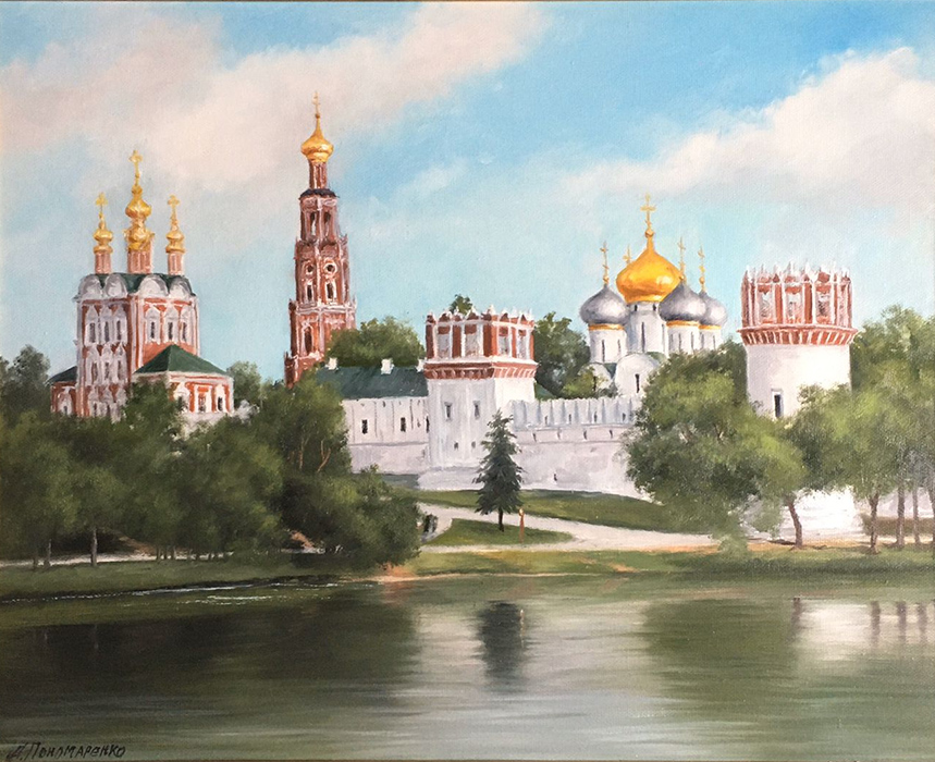  художник  Пономаренко Альфия, картина Новодевичий монастырь