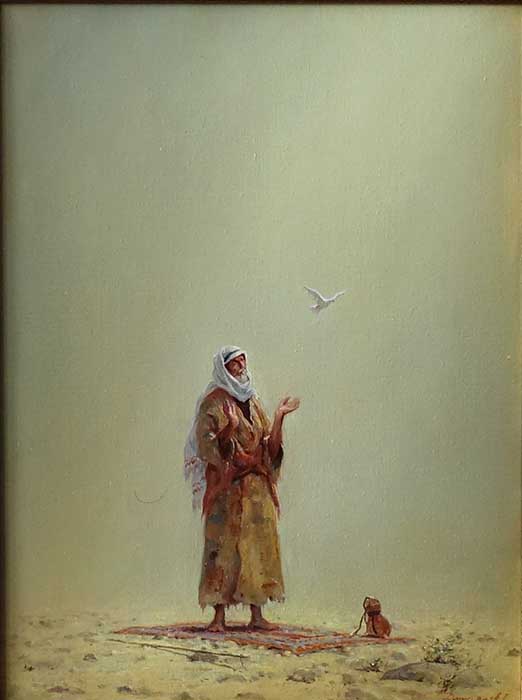  художник  Дмитриев Георгий, картина Молитва пилигрима