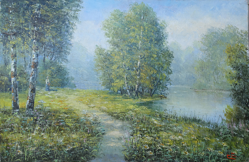 Картина раннее утро