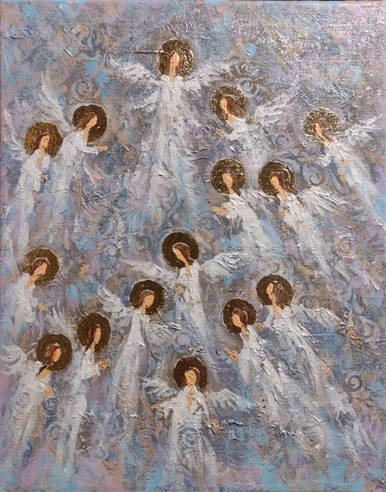  художник  Стрелков Александр, картина Ангелы
