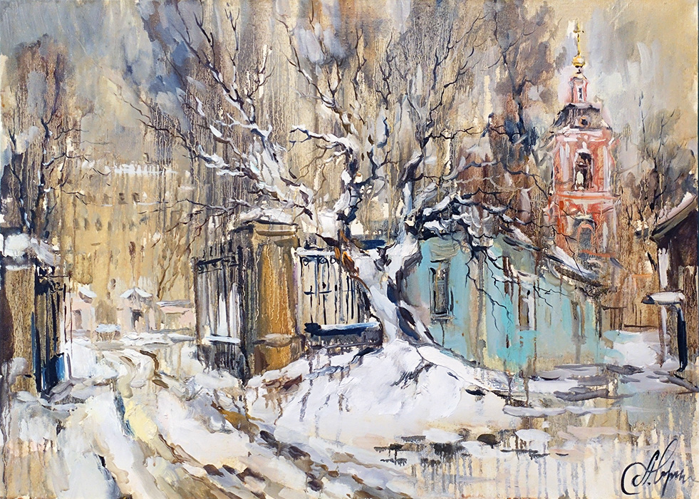  художник  Чарина Анна, картина Ворота на Николоямской