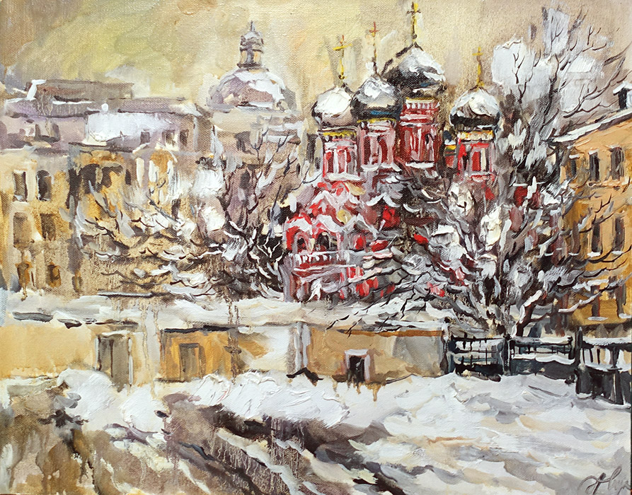 художник  Чарина Анна, картина 1-й Дербеневский переулок