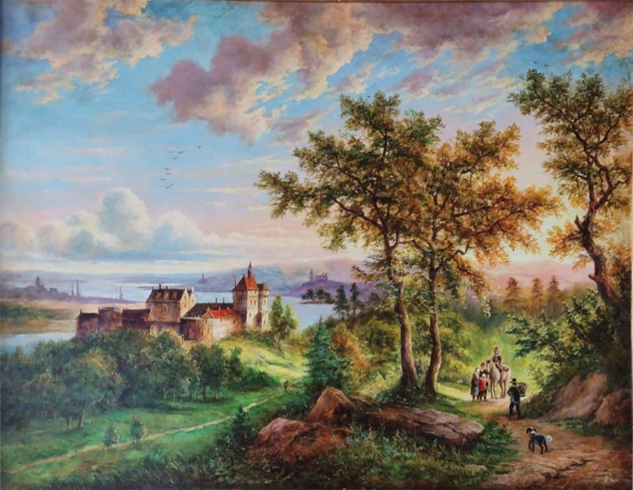  художник  Стрелков Александр, картина Итальянский пейзаж