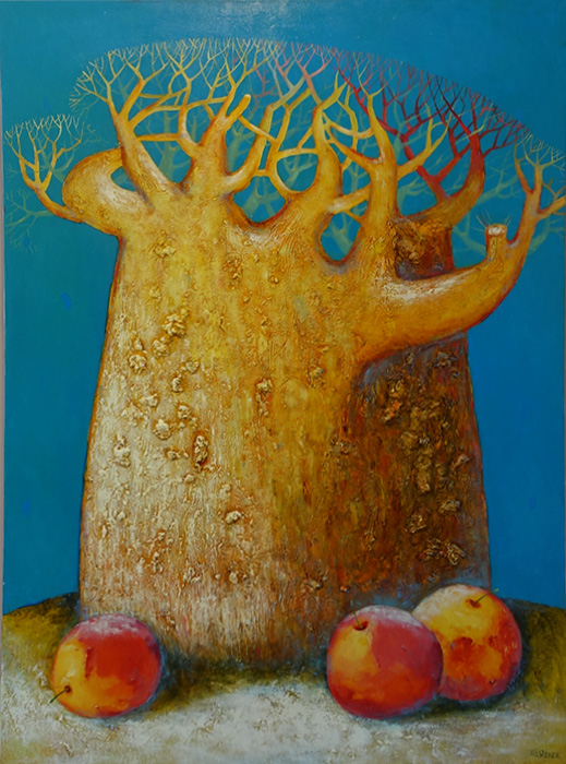  художник  Келехсаева Тея, картина Зимние яблоки