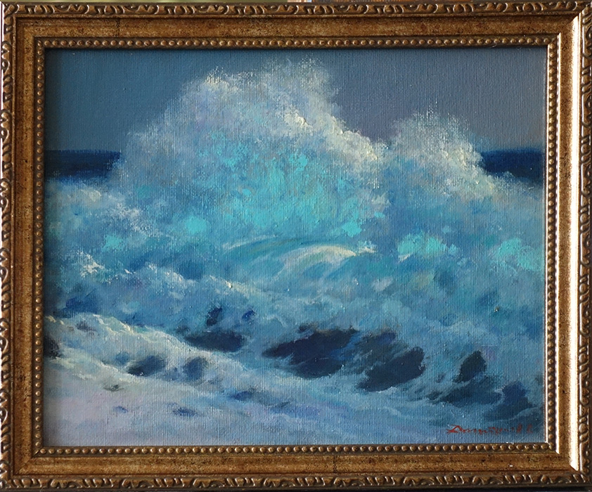  художник  Дмитриев Георгий, картина Голубая волна
