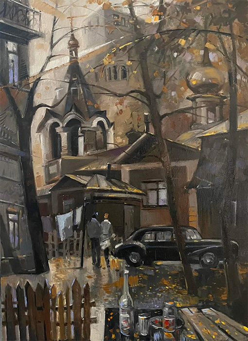  художник  Козлов Дмитрий, картина Филипповский переулок
