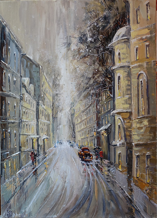  художник  Пеньковский Павел , картина Казарменный переулок