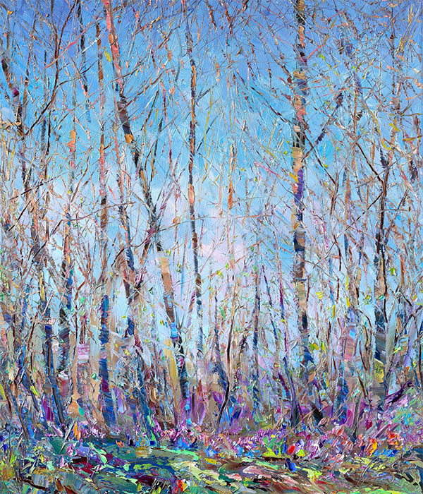  художник  Кравчук Влад, картина Весенний лес