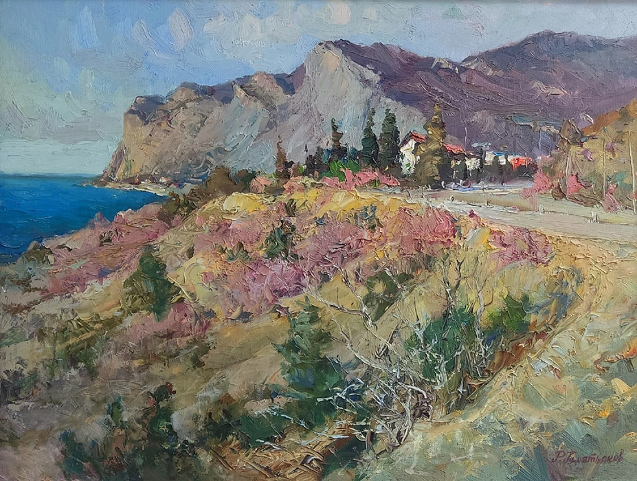  художник  Третьяков Роман, картина Весна в Крыму
