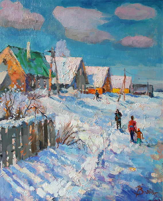  художник  Веселкин Павел, картина Последние дни зимы 