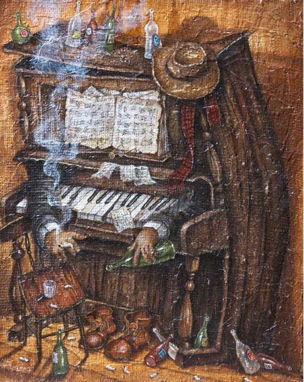    ,  Piano was born drinking 