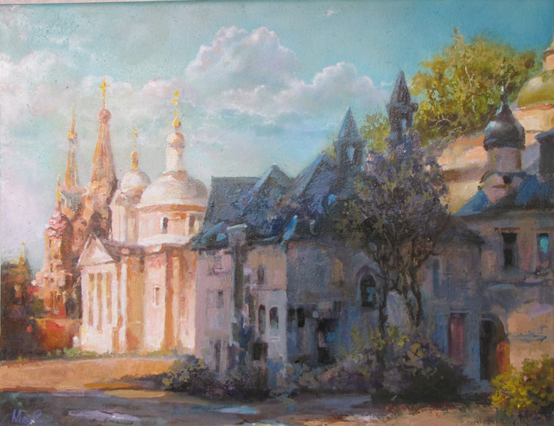  художник  Медведева Ольга, картина Английский дворик
