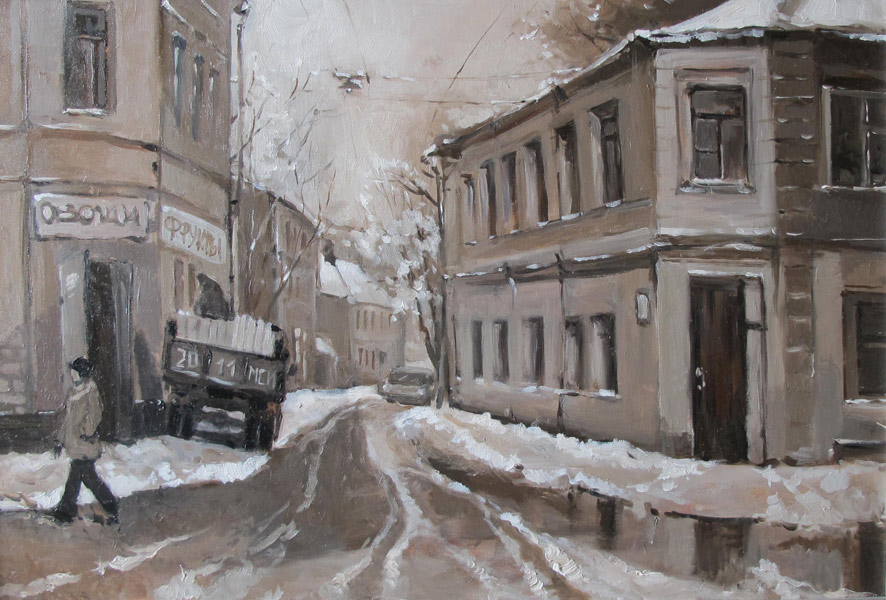 художник  Козлов Дмитрий, картина Воздвиженский переулок