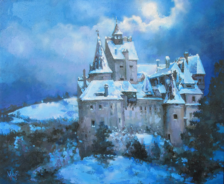  художник  Медведева Ольга, картина Замок 