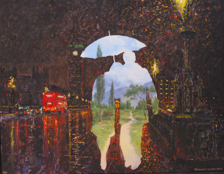  художник  Лысак Геннадий, картина Мечты в Лондоне