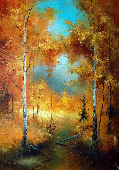  художник  Медведев Игорь, картина Осень